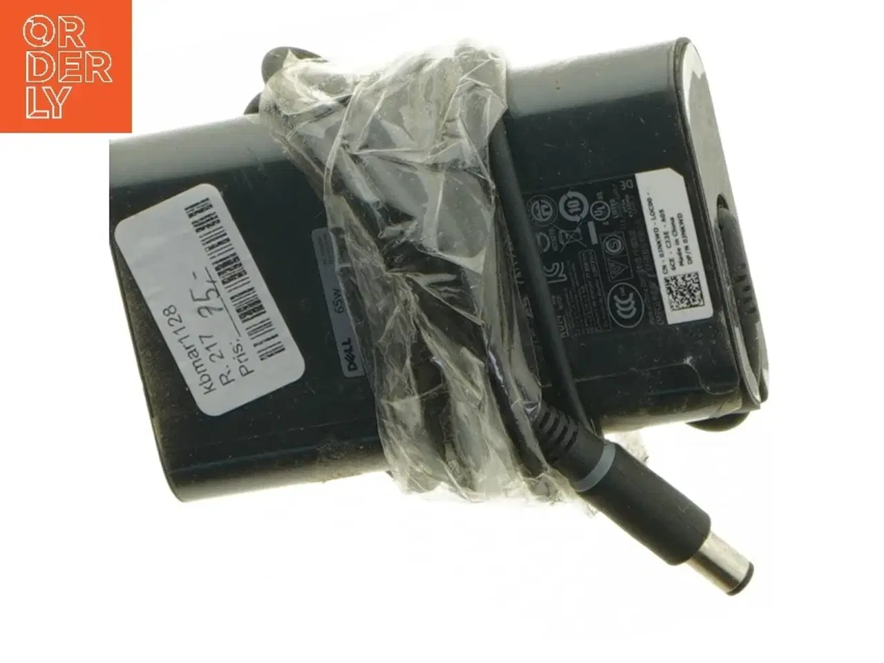Billede 4 - Strømforsyning til bærbar computer fra Dell (str. 10,5x6,5 cm)