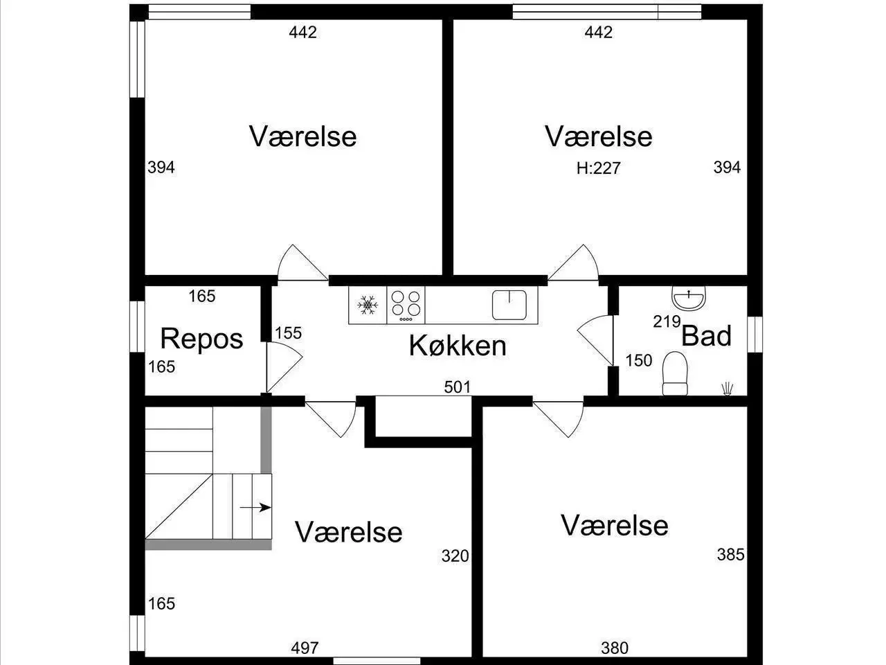 Billede 18 - Blandet erhvervs- og boliglejemål - i alt 396 kvm