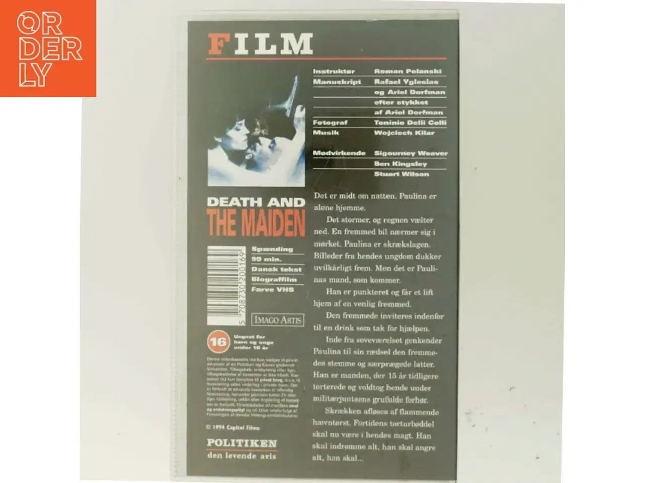 Billede 3 - Death and the maiden (vhs)