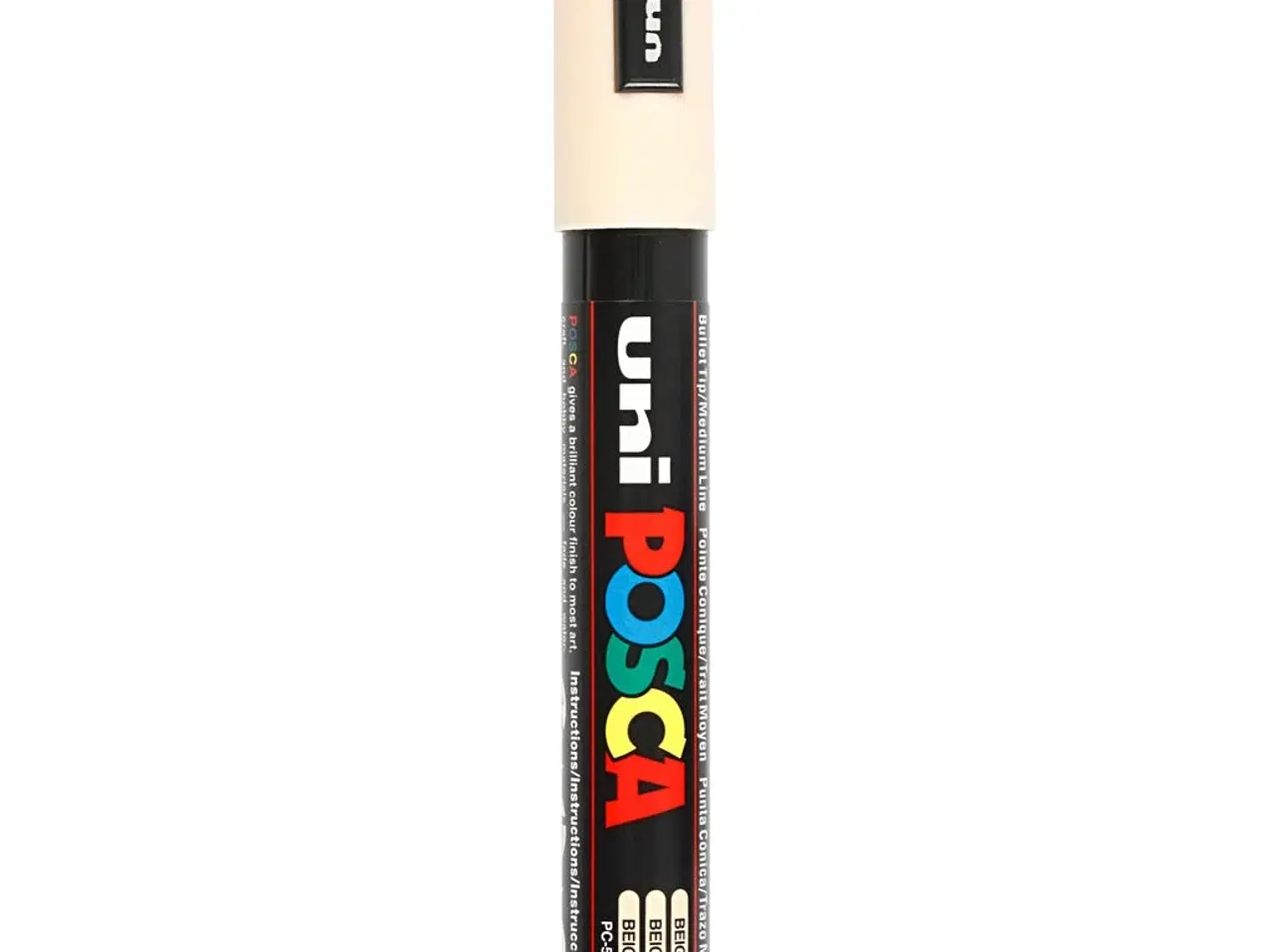 Billede 1 - Posca Tusch, PC-5M, streg 2,5 mm, medium, beige, 1 stk.