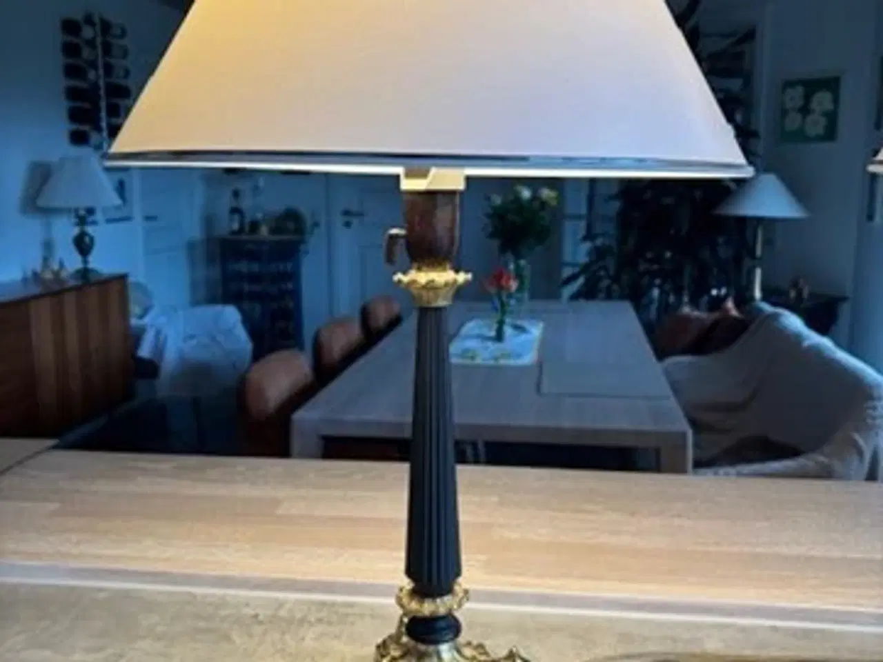 Billede 2 - Vintage Bordlamper på Messing løvefødder