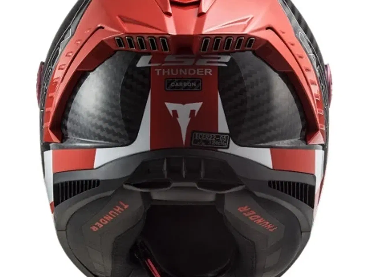 Billede 5 - LS2 THUNDER C RACING1 RED WHITE -  før 4.199