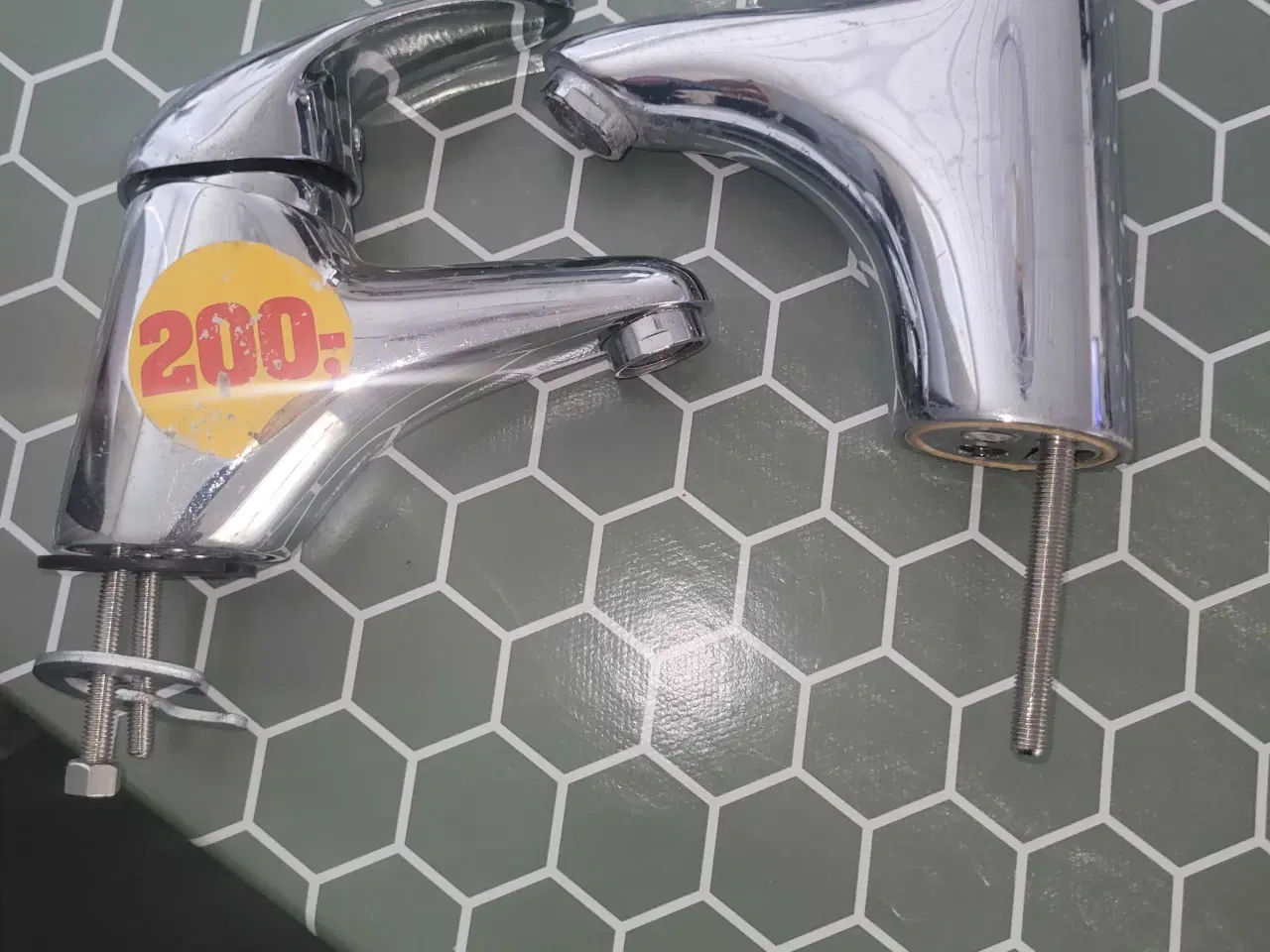 Billede 6 - Håndvask i glas krystaller m bund m bundventventil