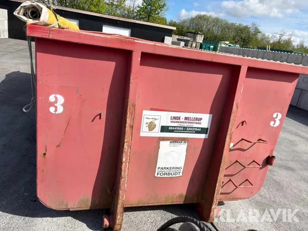 Billede 8 - Ladcontainer åben Micodan med rullepressining korntæt