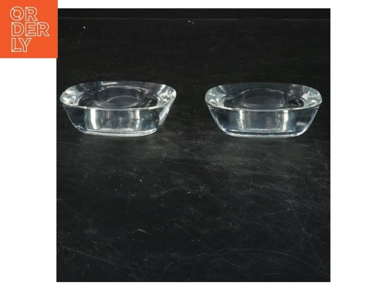 Billede 1 - Glas lysestager fra Piet Hein (str. 2,5x9 cm)