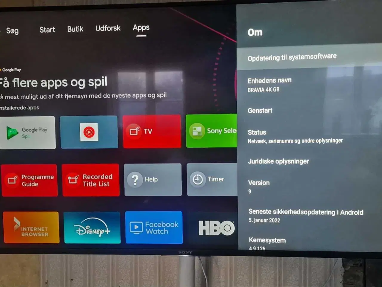 Billede 4 - SONY Bravia 55" Android Smart tv.