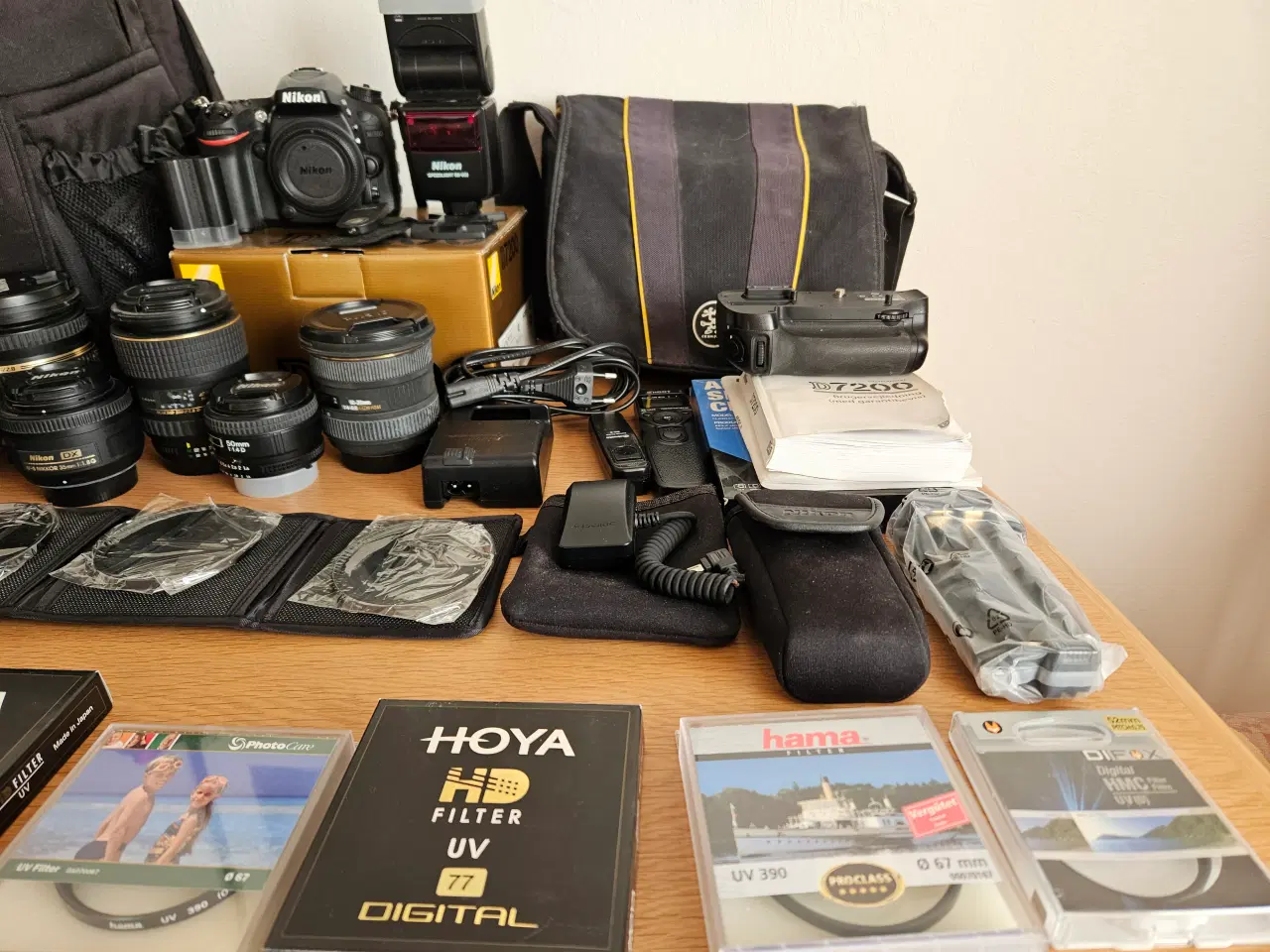 Billede 4 - Nikon D7200 Entusiast-sæt: 7 objektiver, SB-600 bl