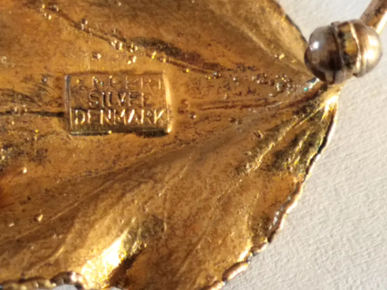 Billede 3 - Super Smuk Forgyldt Sølv Broche