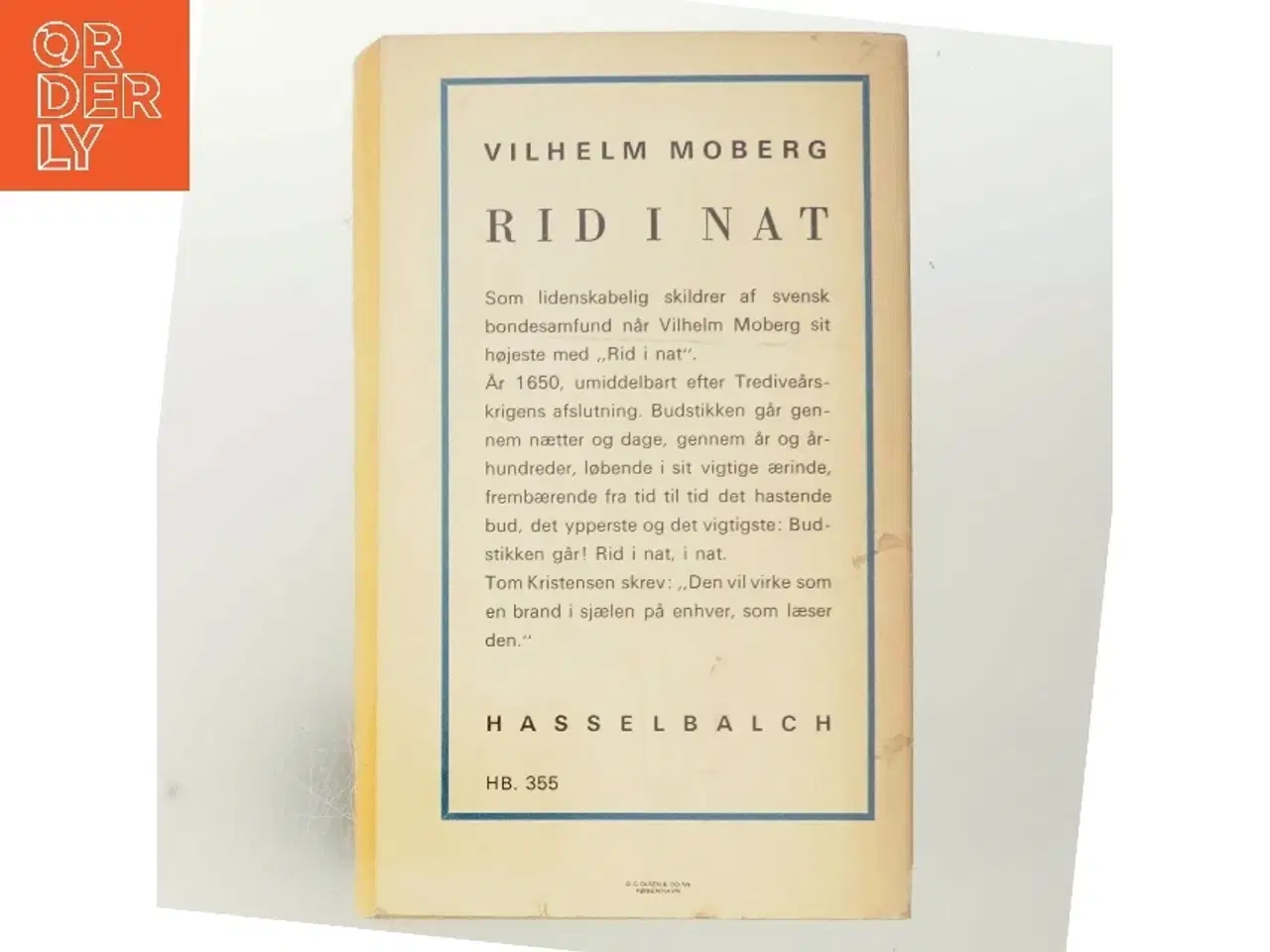 Billede 3 - Rid i Nat af Vilhelm Moberg (Bog)
