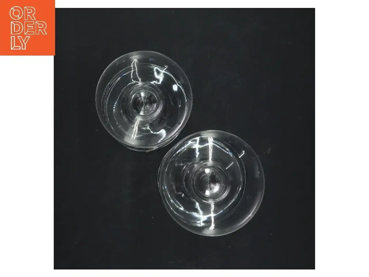 Billede 4 - Glas lysestager fra Holmegaard (str. 12 og 18 cm)