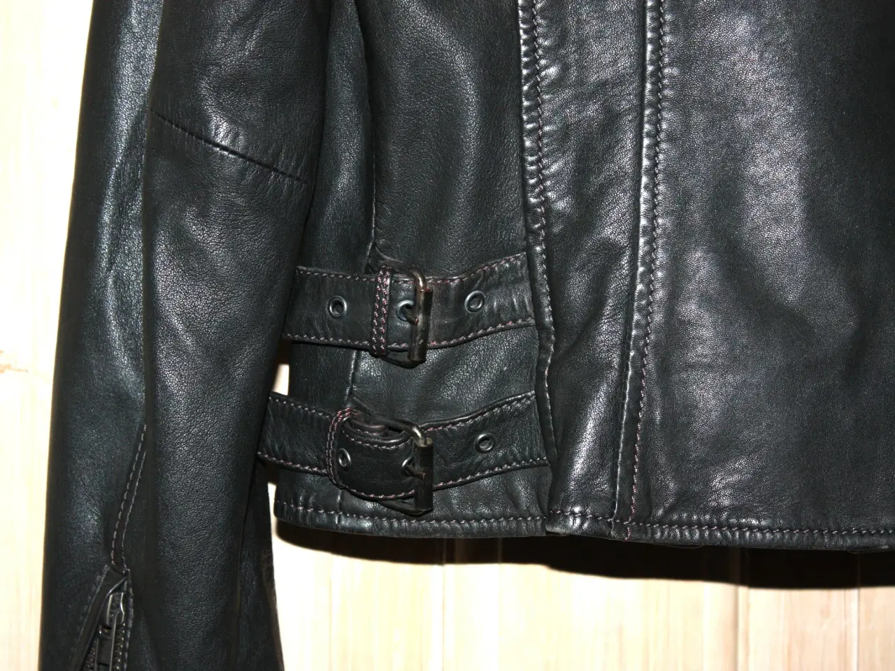 Billede 6 - Læder jakke str. 36