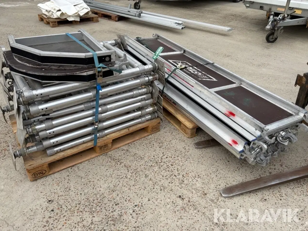 Billede 1 - Stillads 15 meter med 2 hjørner - 2 paller