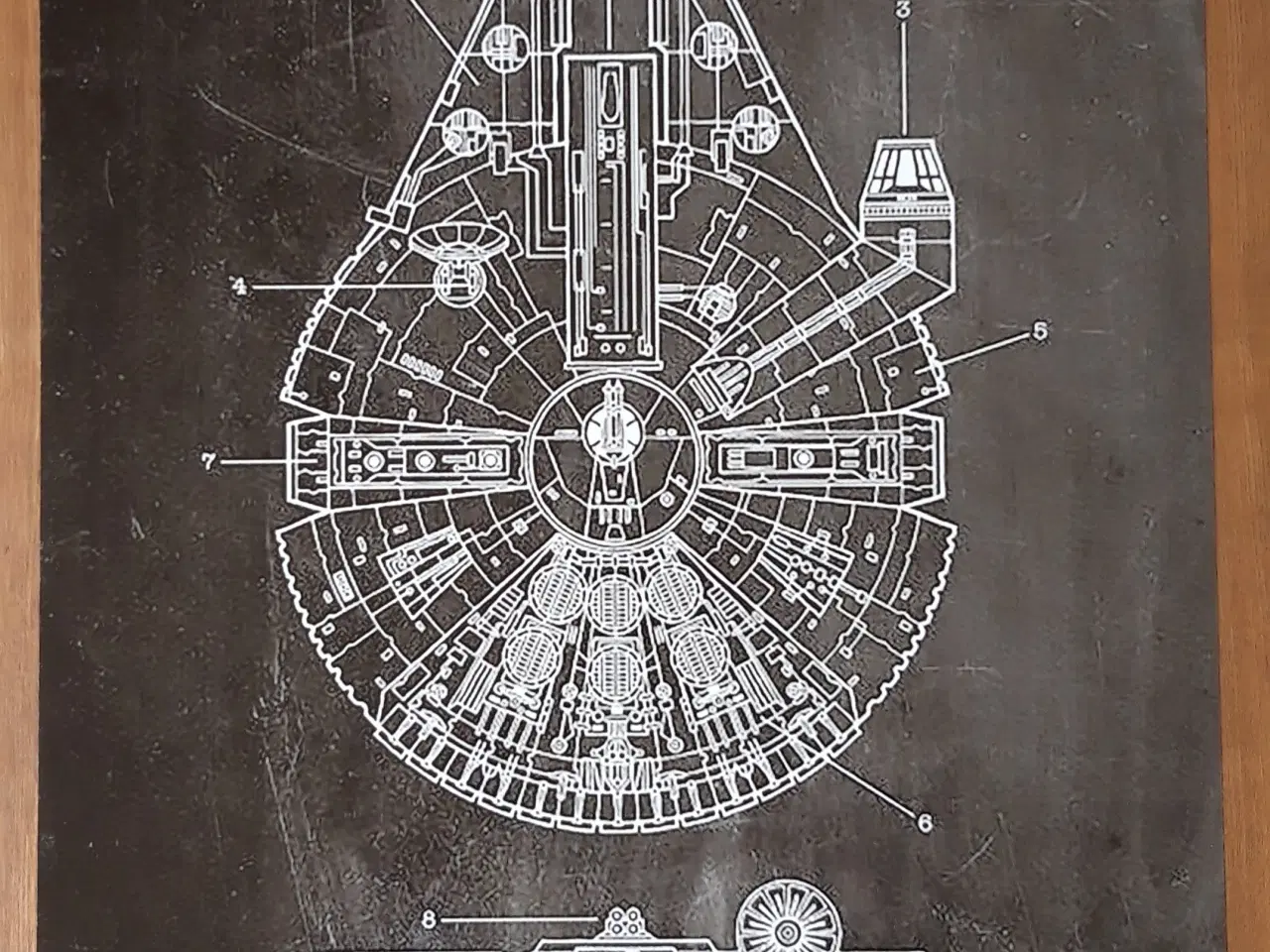 Billede 1 - Star Wars Millennium Falcon plakat 