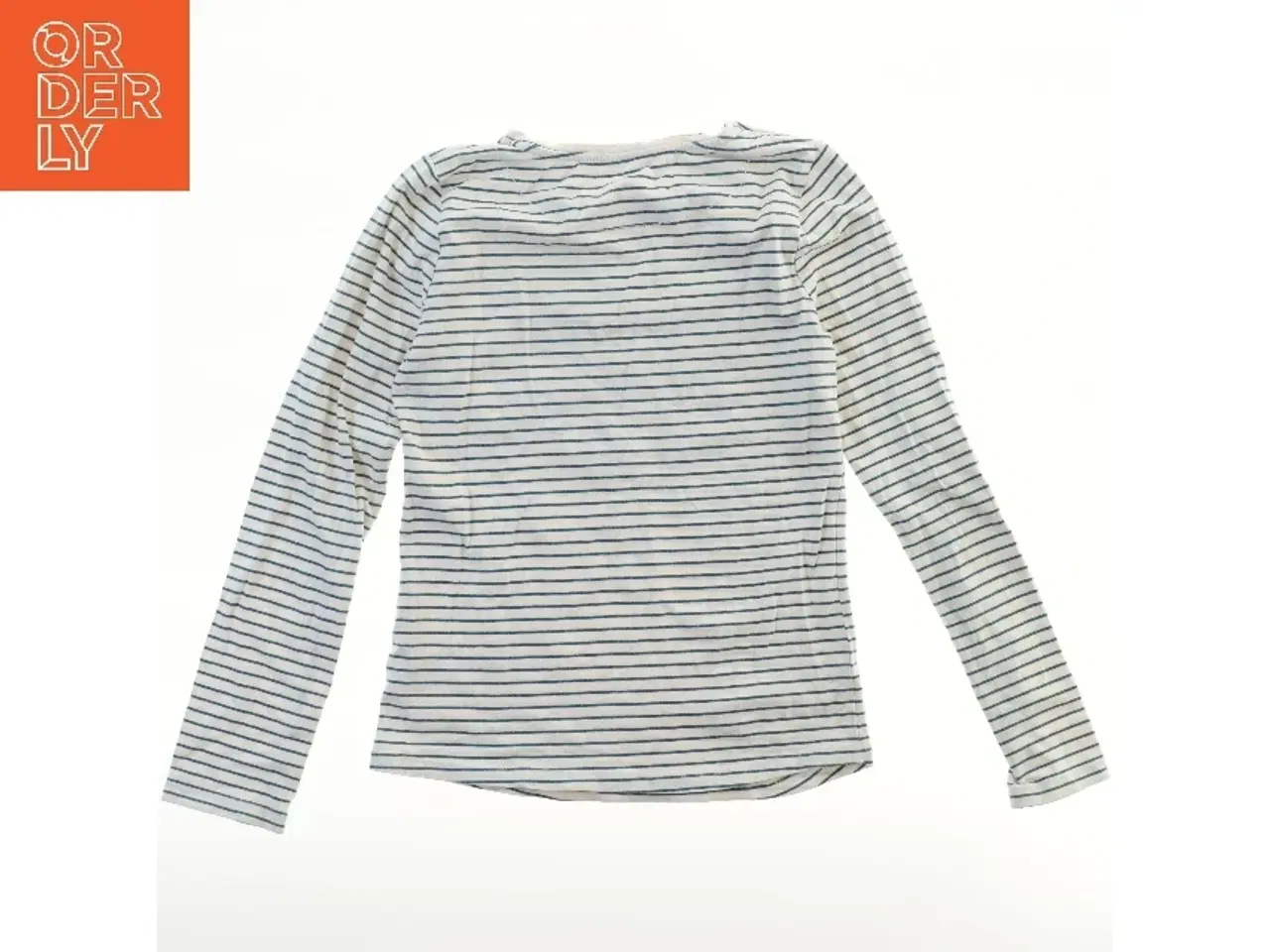 Billede 2 - Langærmet stribet bluse med tekst fra John Lewis (str. 152)