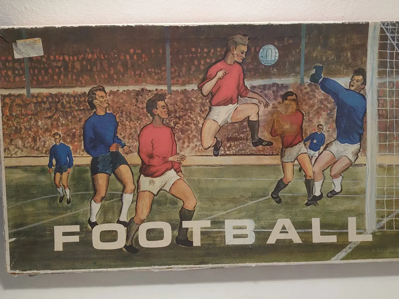 Billede 1 - Vintage plade fodboldspil i metal fra USSR.1950-60