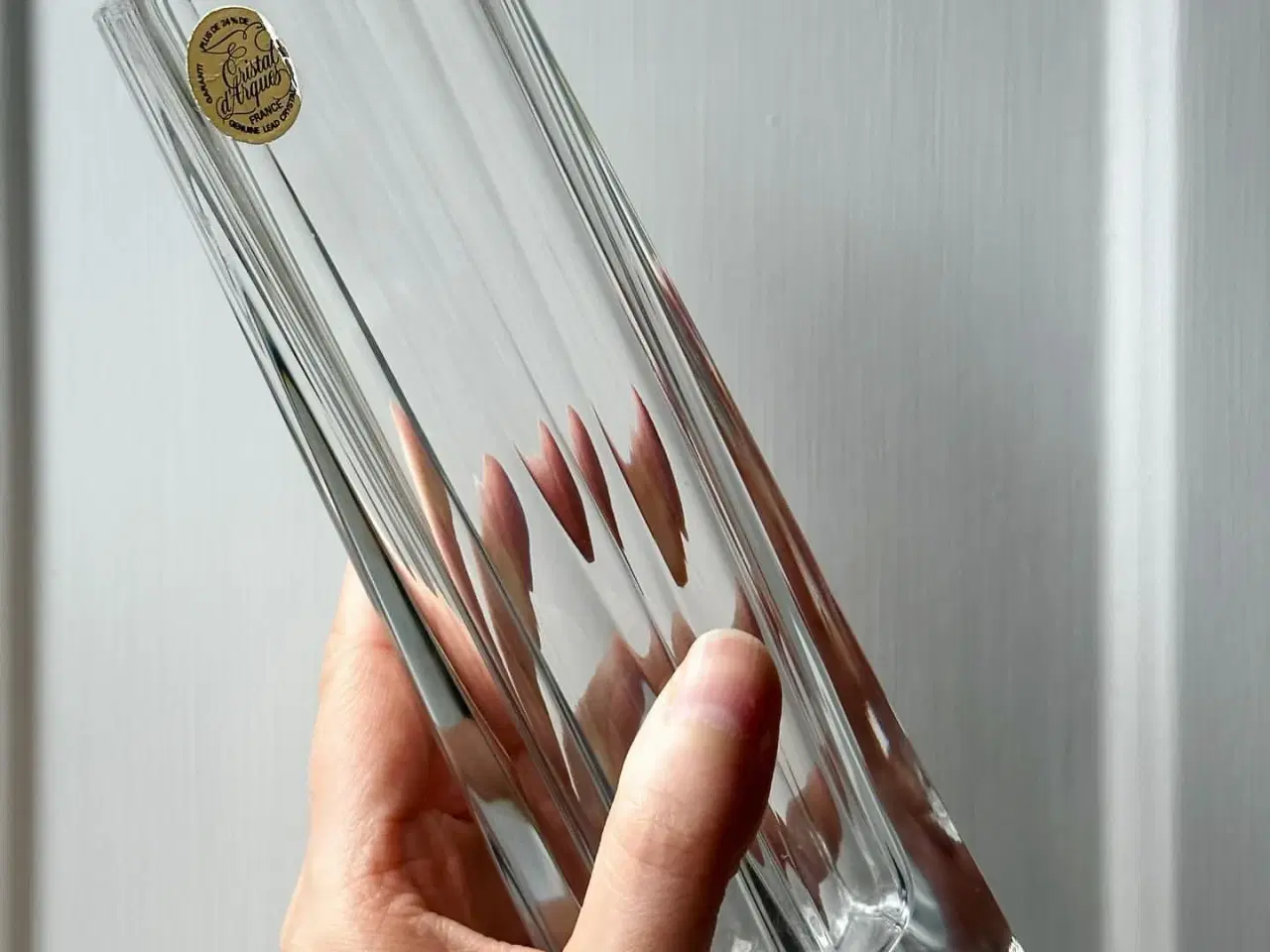 Billede 4 - Cristal d'Arques, facetteret krystalvase, Frankrig, NB