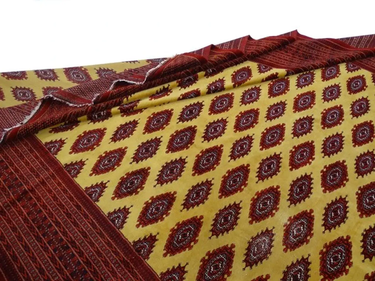 Billede 1 - Pakistansk håndknyttet Buchara tæppe - Certifikat