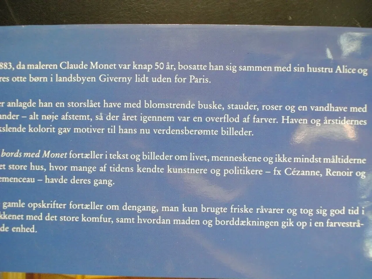 Billede 3 - til bords med monet, af claire joyes, emne: mad og