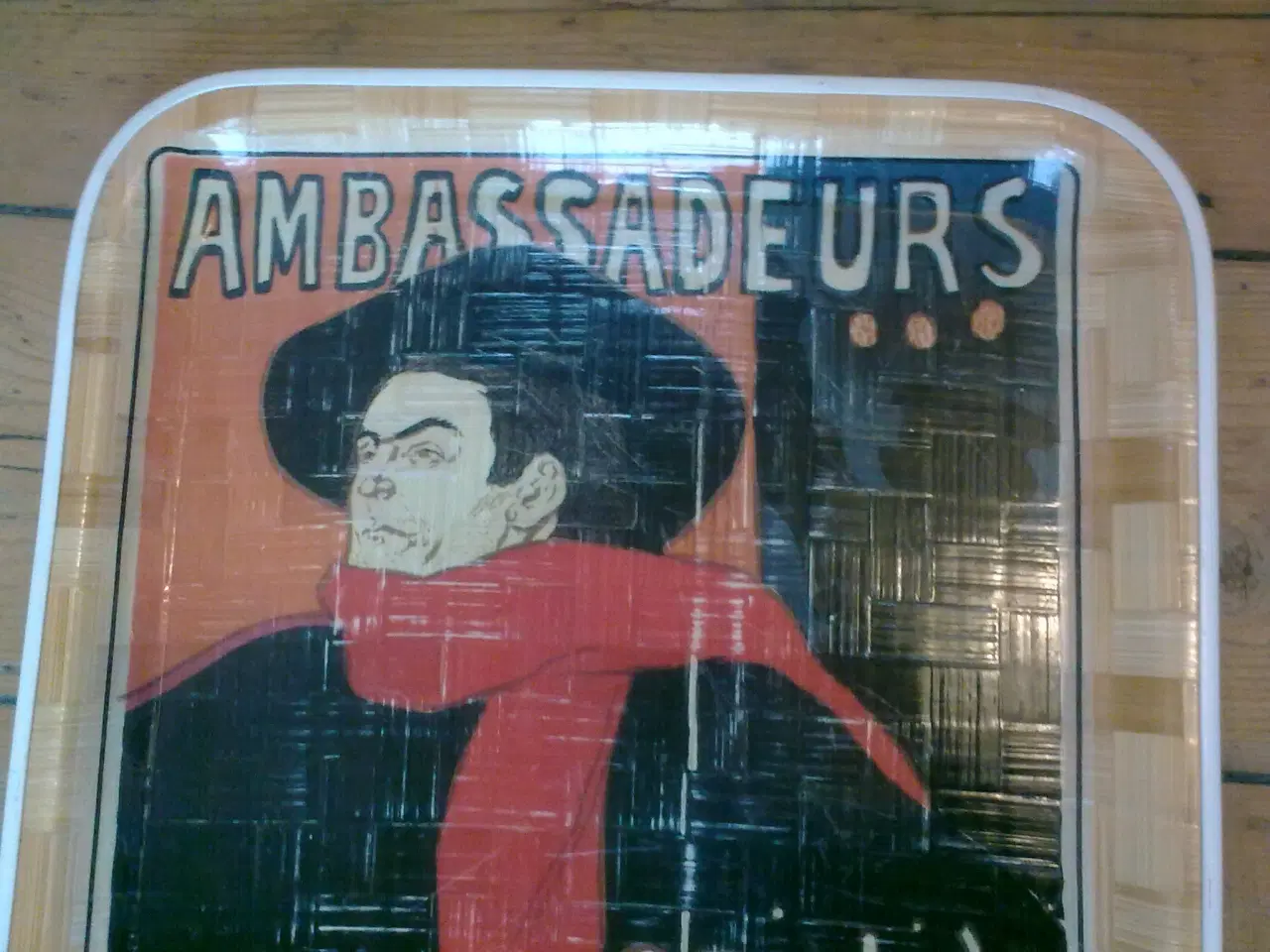 Billede 2 - Fransk kunst print på flet bakke