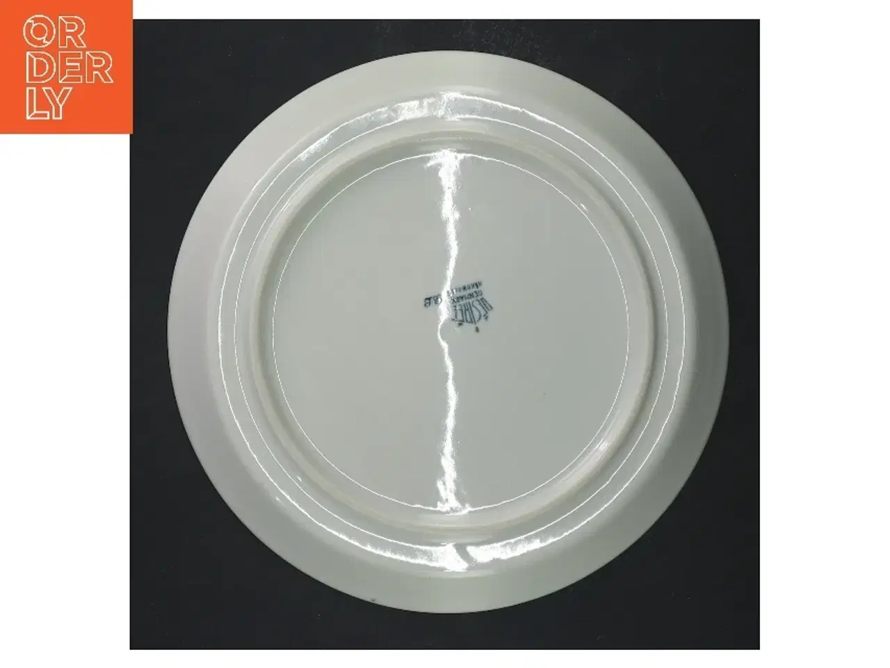 Billede 2 - Tallerkener med kantmønster, 4 stk fra Desiree (str. 4 styk, ø 18 cm)