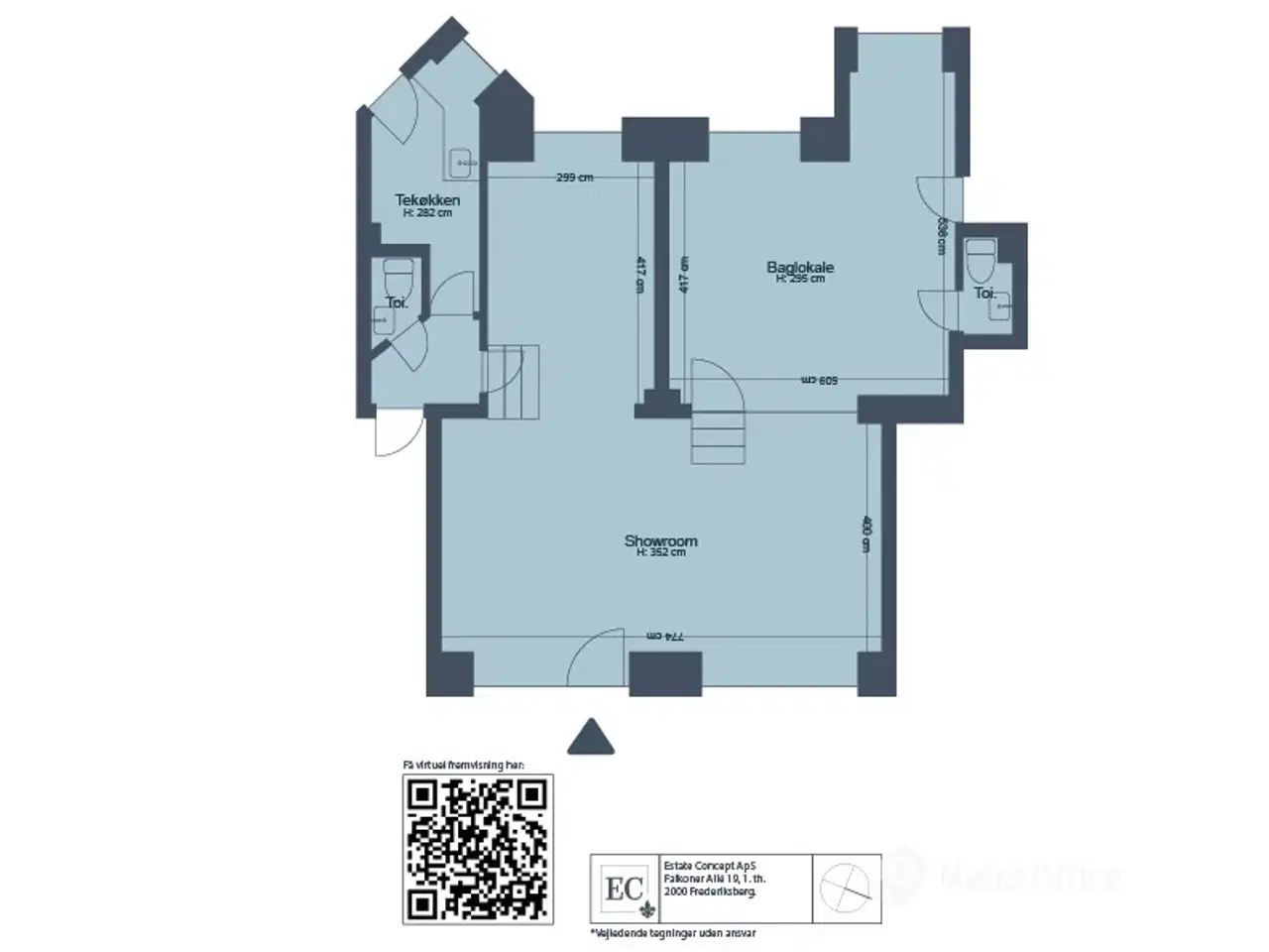 Billede 14 - SÆLGES: Gennemlyst og præsentabelt erhvervslejemål med markant facade – tæt ved Ryparken Station