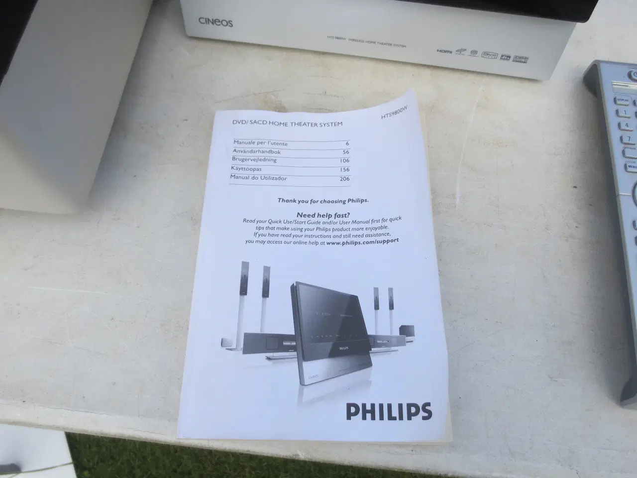 Billede 5 - 1 sæt Phillip Radio Model HTS9800W Anlæg