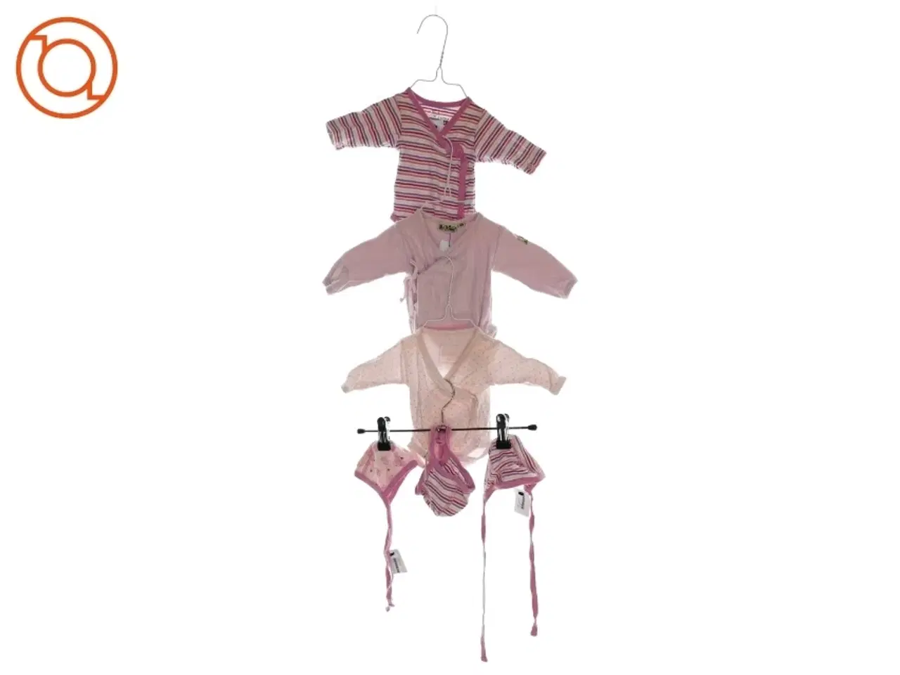 Billede 1 - Langærmet bodystockings med huer (3 styks) (str. 40 /0-1 mdr.)