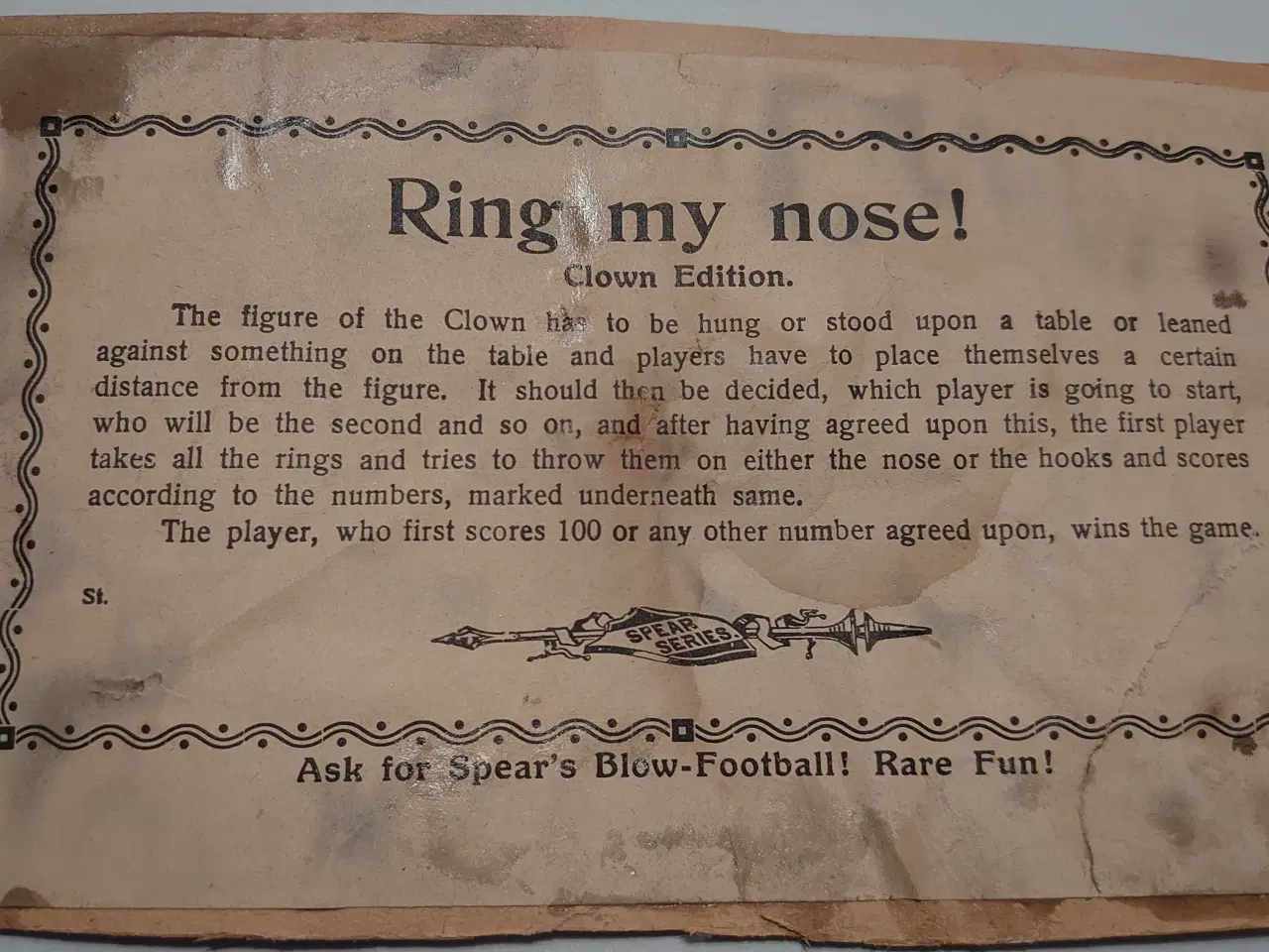 Billede 5 - Sjældent antikt spil"Ring my Nose". Ca 1910-20