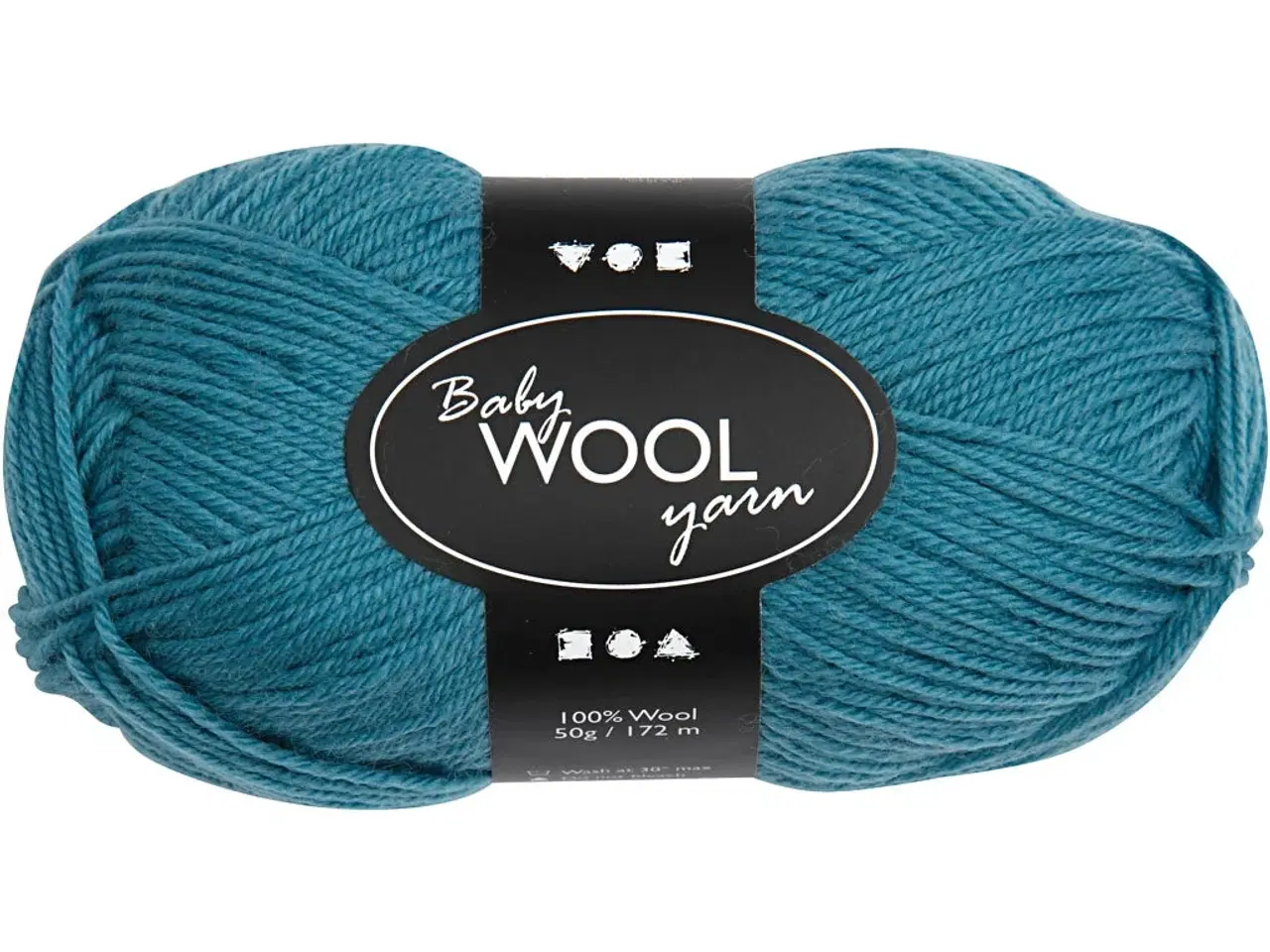 Billede 1 - Blødt Babygarn i Petroleum - 50g, 172m Merinould