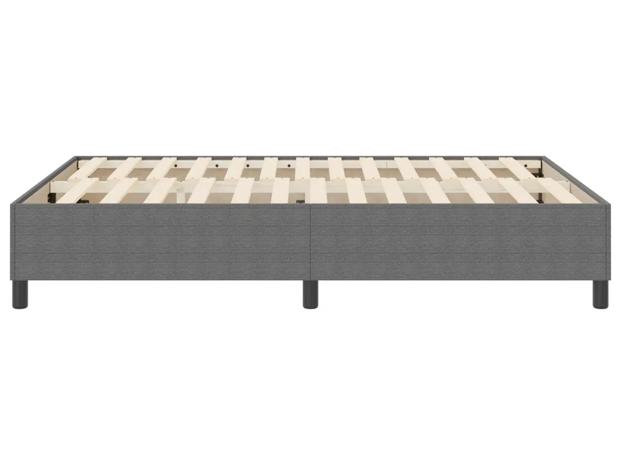 Billede 7 - Boxspring Seng Lysegrå 140x200 cm Corduroy Stof