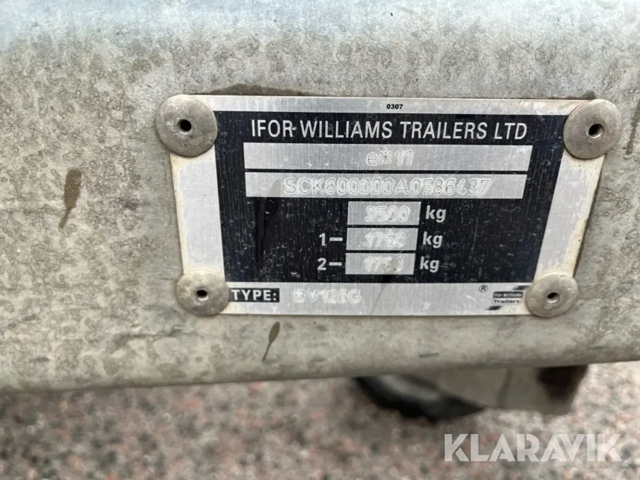 Billede 8 - Trailer Ifor Williams BV 126-7HR-RD