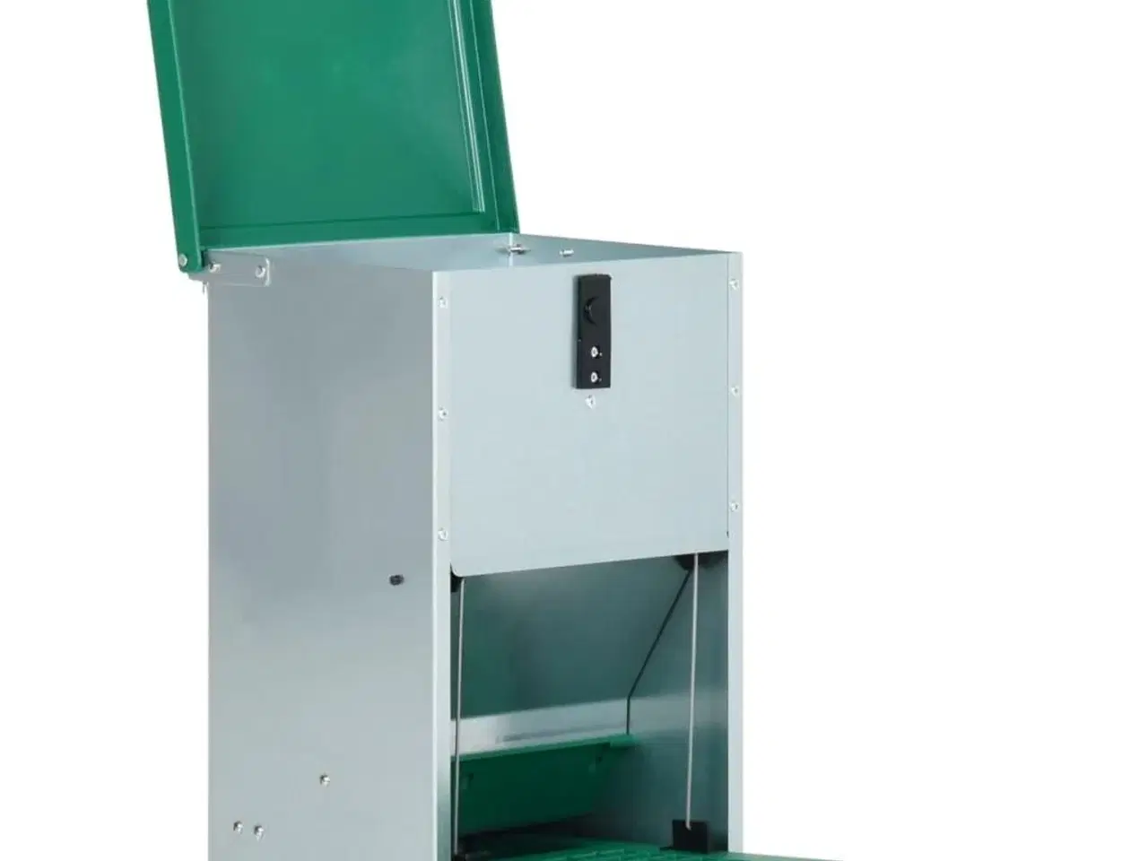 Billede 6 - Automatisk foderautomat til fjerkræ 8 kg med trædeplade