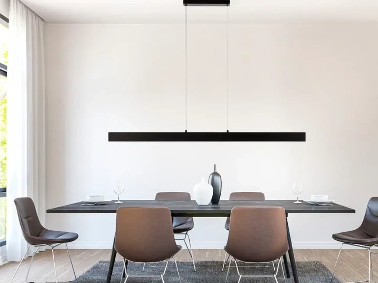 Billede 1 - Paul neuhaus langbords pendel sort 118 cm 3000k(ubrugt)