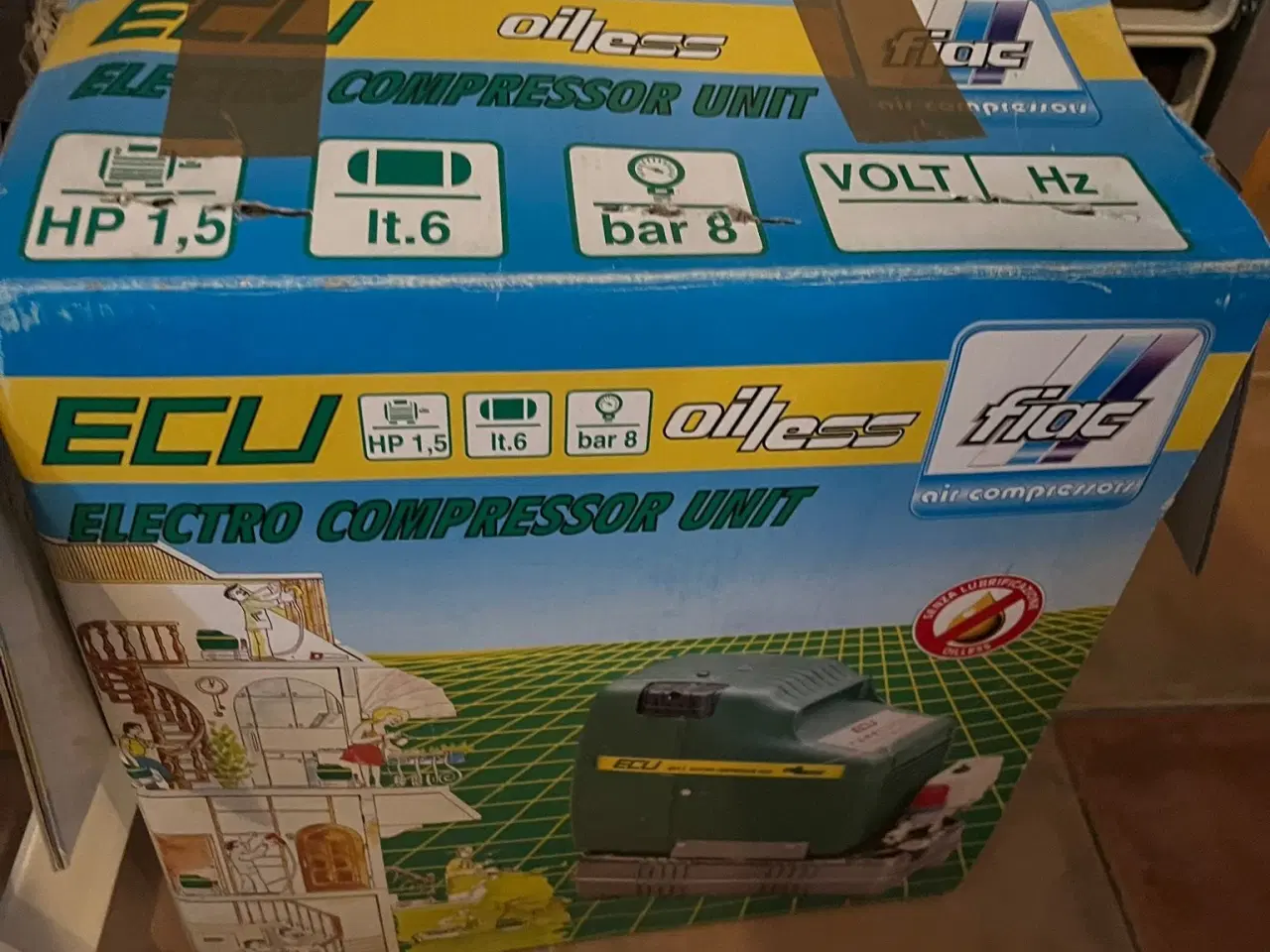 Billede 3 - Oliefri elektrisk luftkompressor