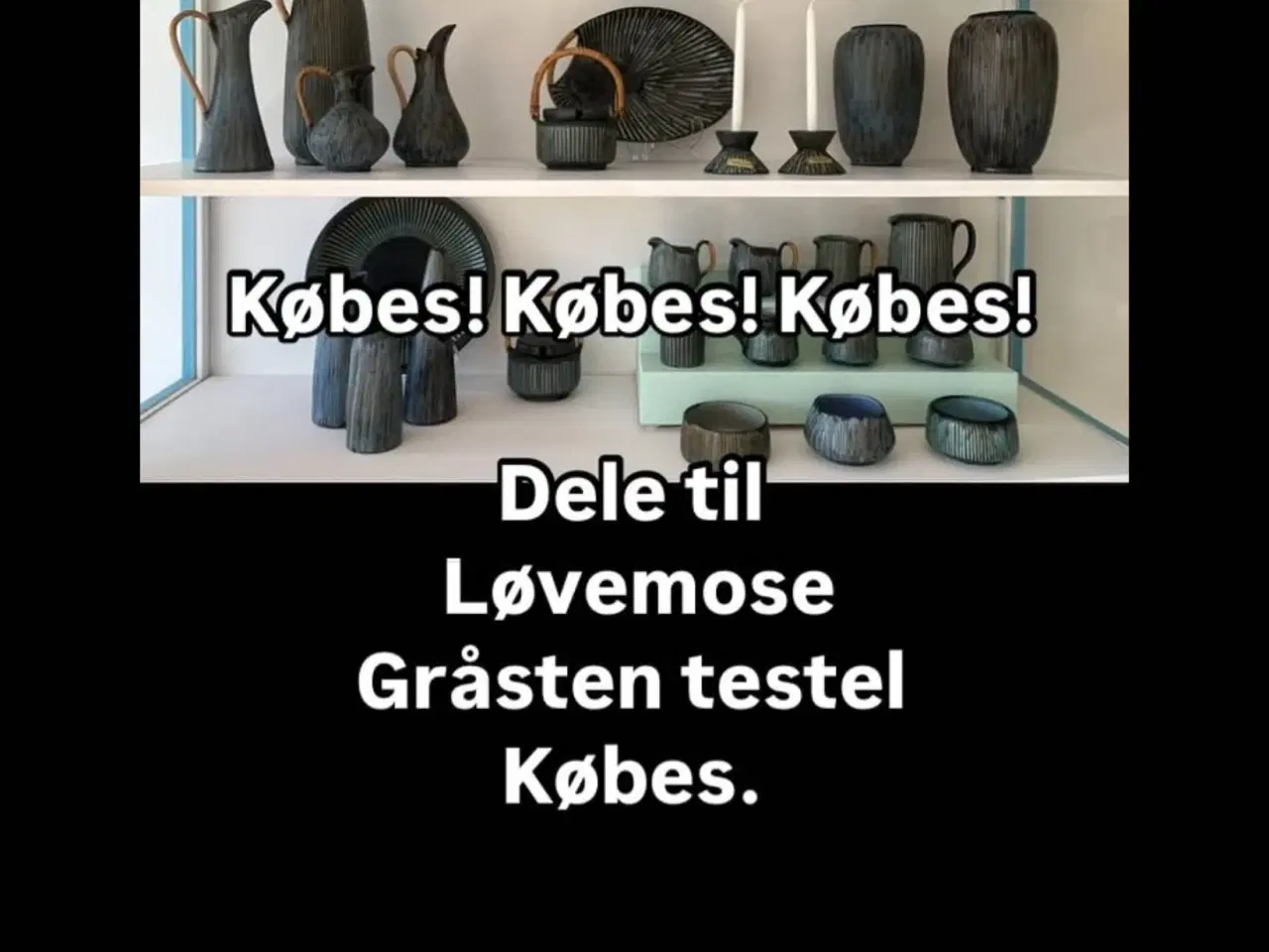Billede 1 - Løvemose Gråsten testel Købes!