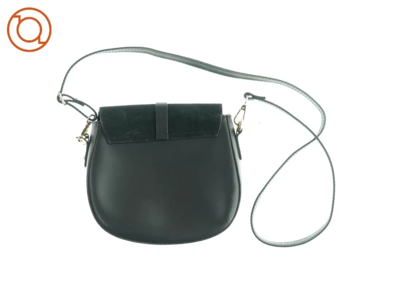 Billede 2 - Lædertaske med skulderrem (str. 20 x 20cm), meget fin stand