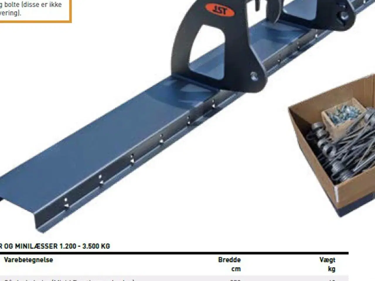 Billede 9 - JST Gårdrive 2,5 meter