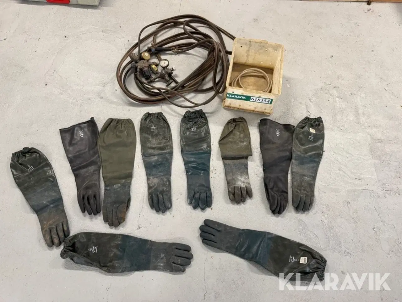 Billede 1 - Handsker kemikalieresistente Svejseslange 10 styk