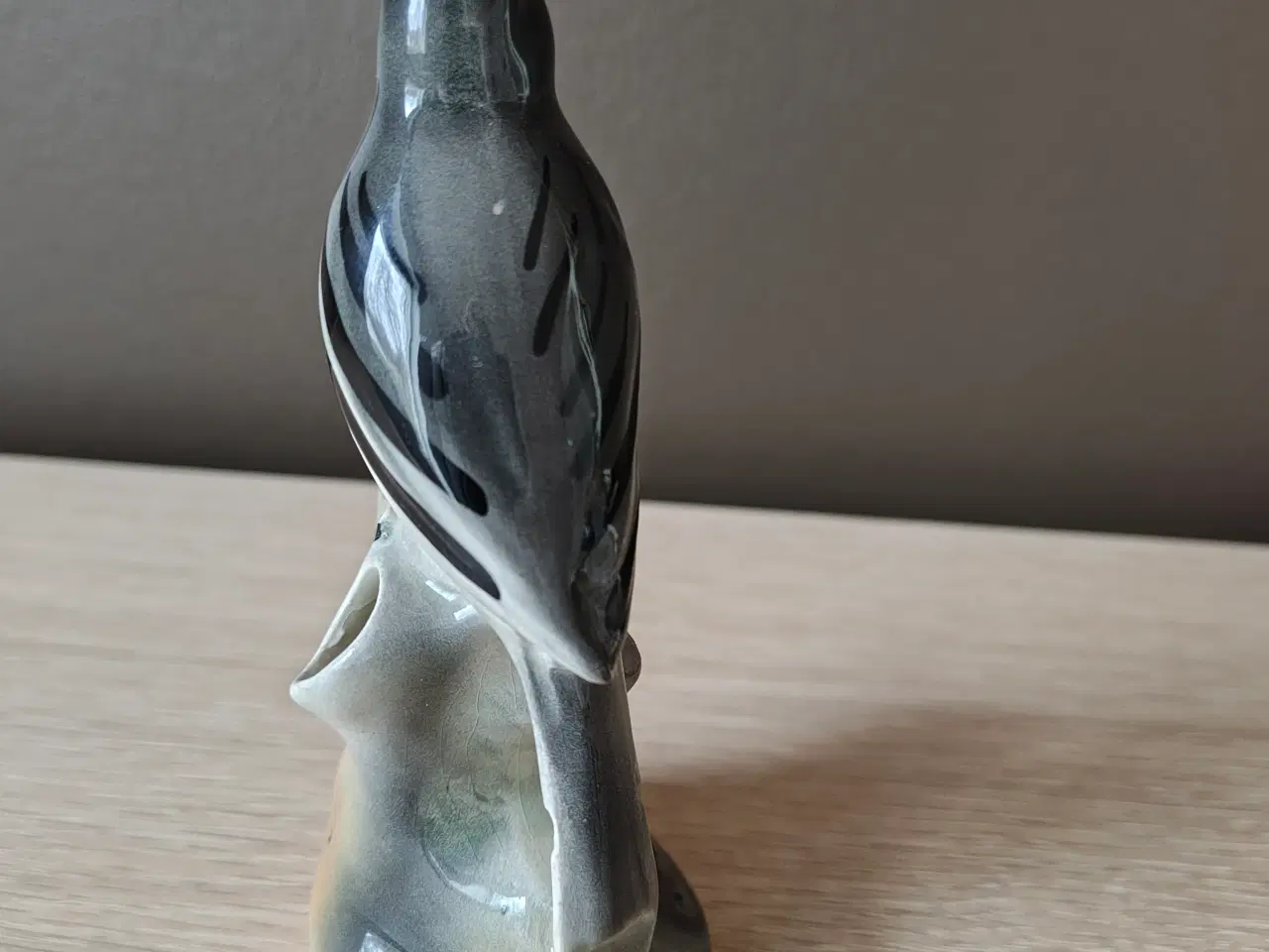 Billede 4 - Flot porcelænsfugl med vase