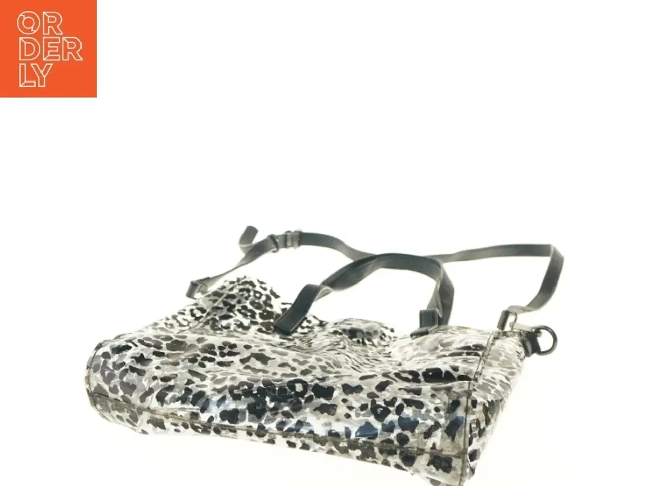 Billede 2 - Leopardmønstret skuldertaske (str. 35x35 cm)