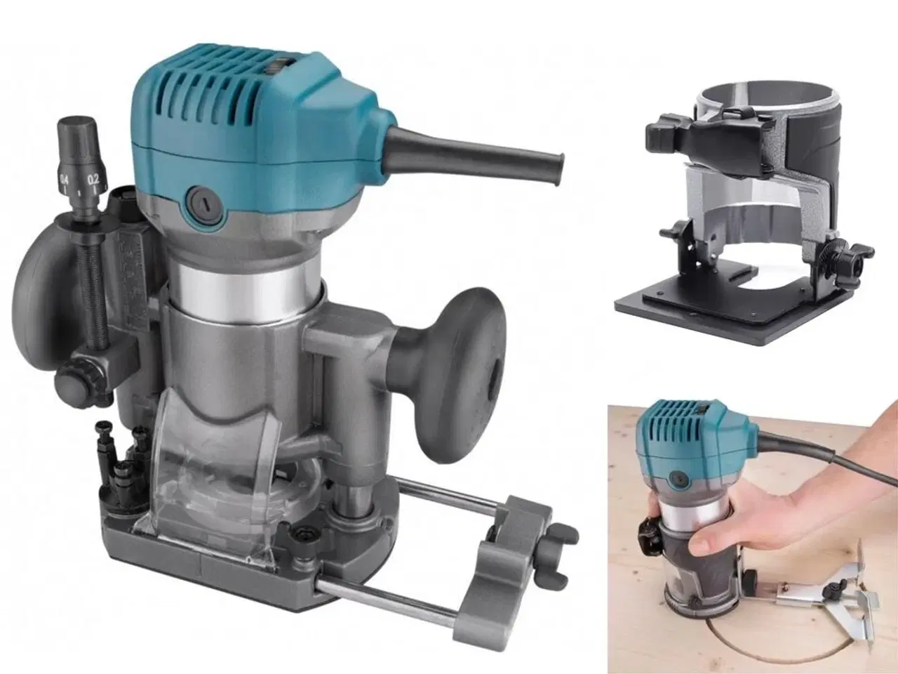 Billede 1 - Overfræser, 2500 watt. Med 6 og 8 mm indsats