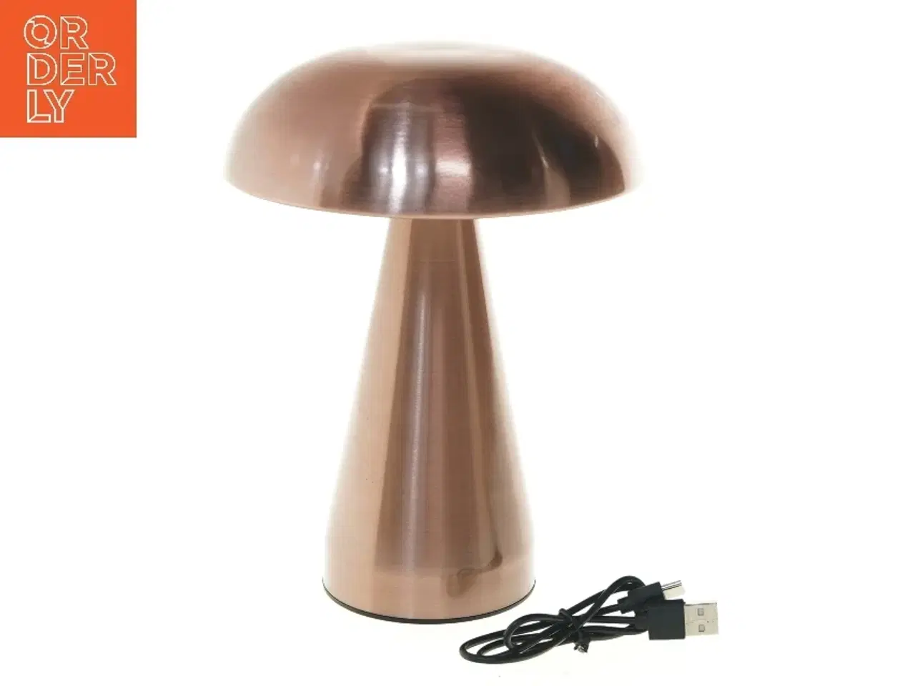 Billede 1 - LED bordlampe i kobber (str. 20 cm)
