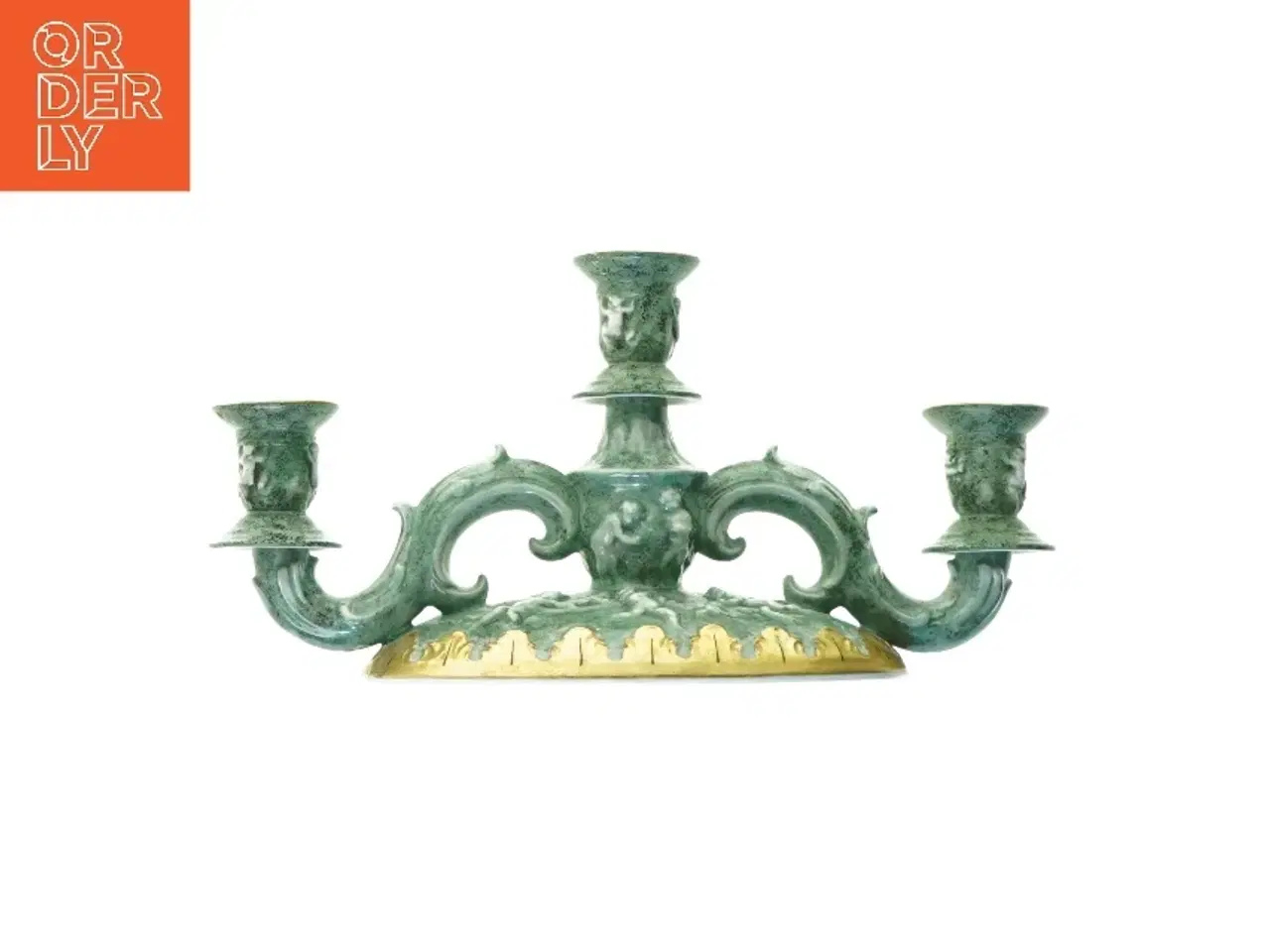 Billede 3 - Lysestage fra Bing & Grøndahl (str. 34 x 12 x 18 cm)