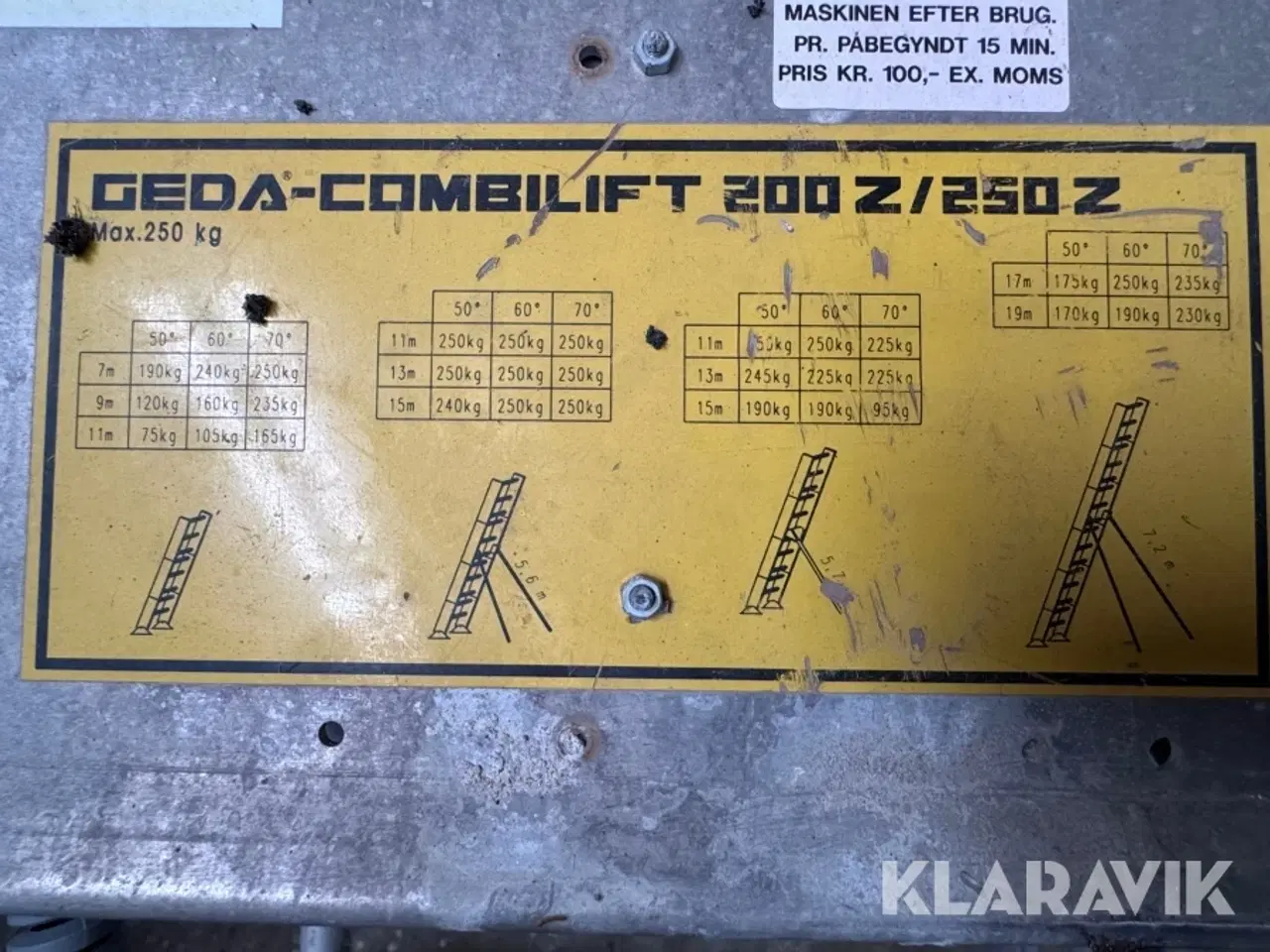 Billede 6 - Bygge/materialehejs Geda Combilift 200Z/250Z