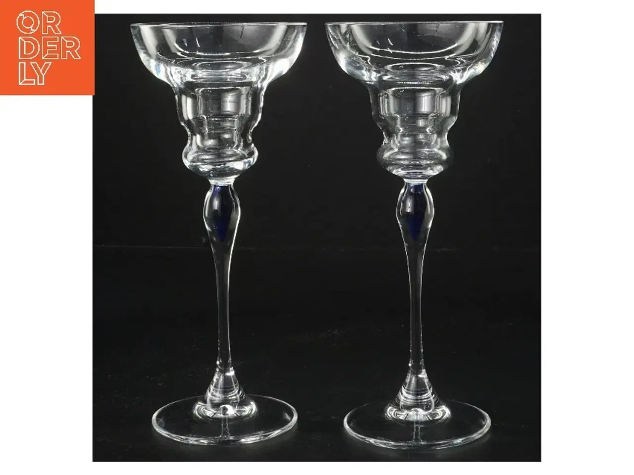 Billede 1 - To cocktailglas med lange stilke (str. 19 cm)
