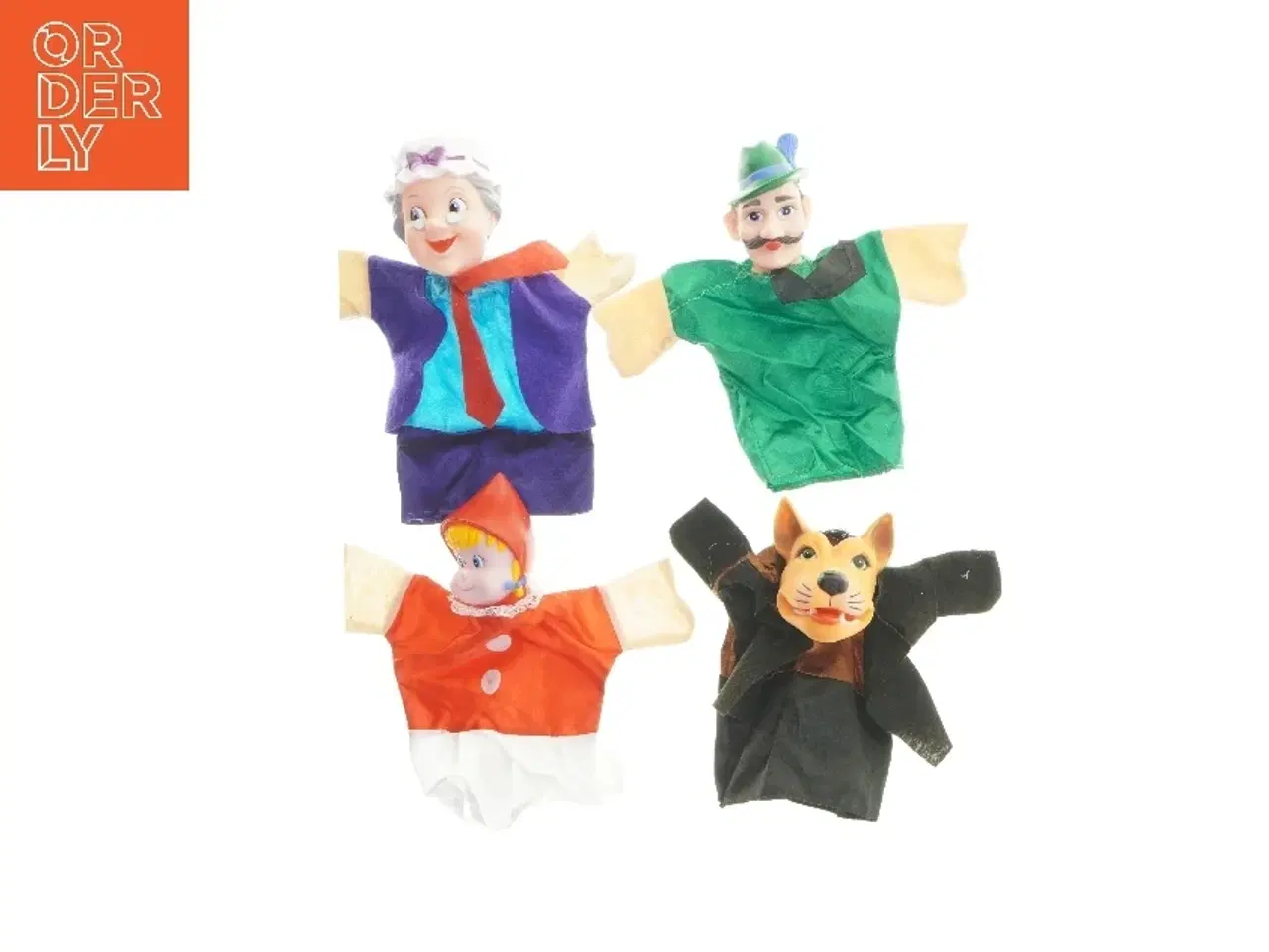 Billede 1 - Hånddukker sæt (4 stk.) (str. 26x23 cm)