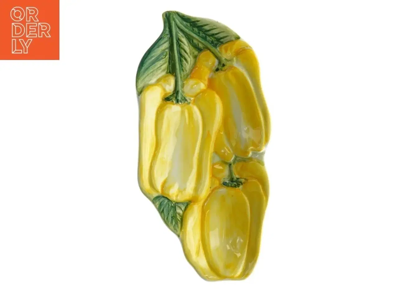 Billede 1 - Peberfrugtformet fad (str. 24 x 12 cm)