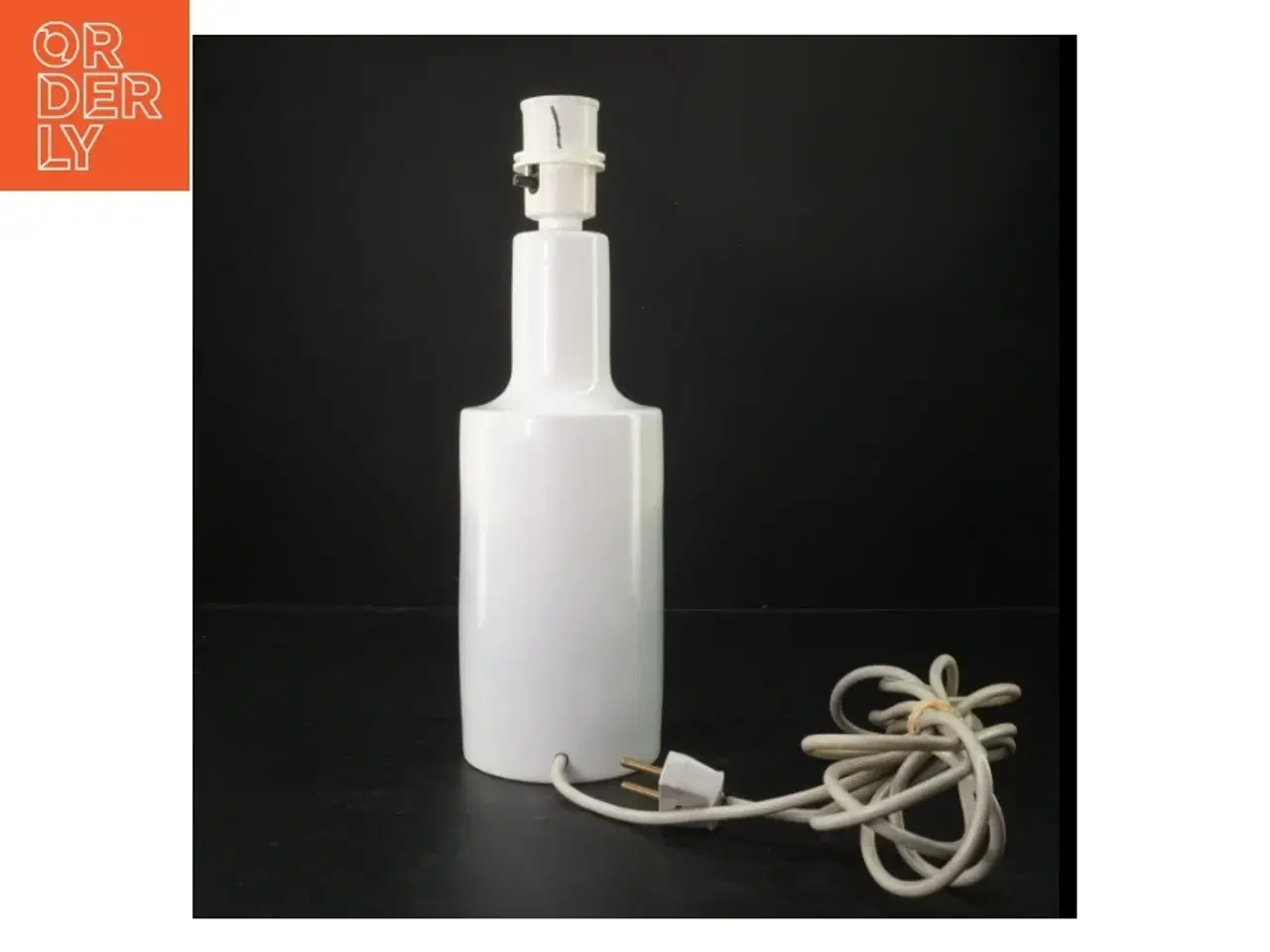 Billede 3 - Porcelænslampe med skibsmotiv fra Royal Copenhagen (str. H. 33 cm ø. 10 cm)