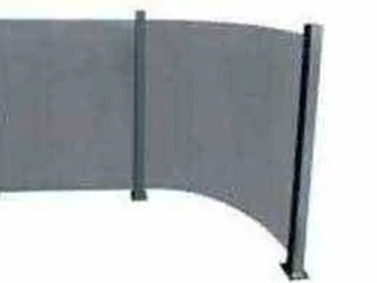 Billede 1 - 2 stk Buede Nordic Glashavehegn Røgfarvet 93x100 cm