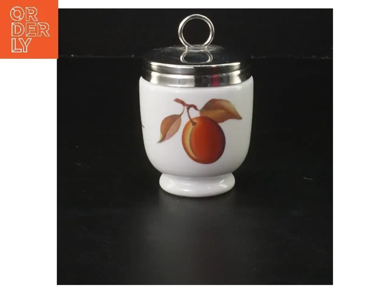 Billede 2 - Keramisk beholder med metal låg fra Royal Worcester (str. 10 cm)